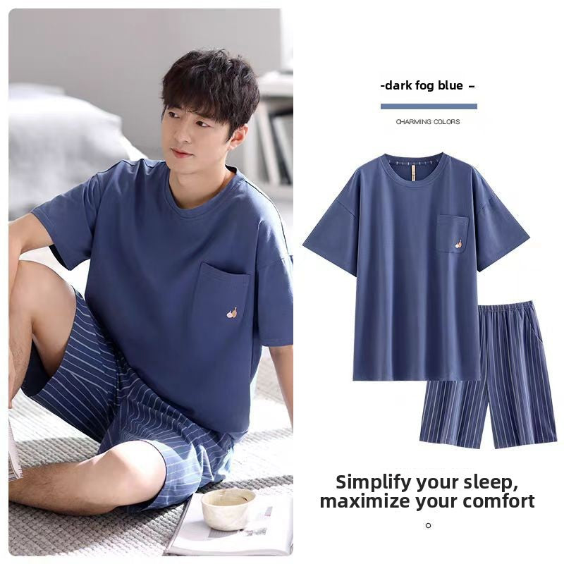 Men's Cotton Striped Pajama Set