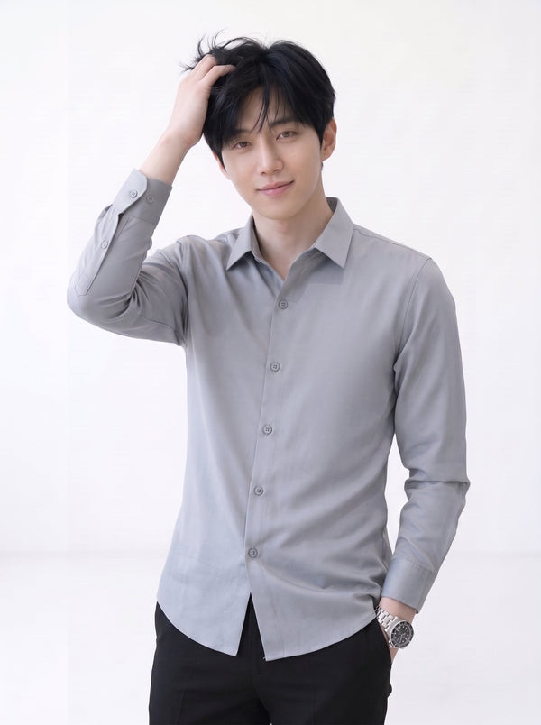 Ice Silk Long Sleeve Shirt