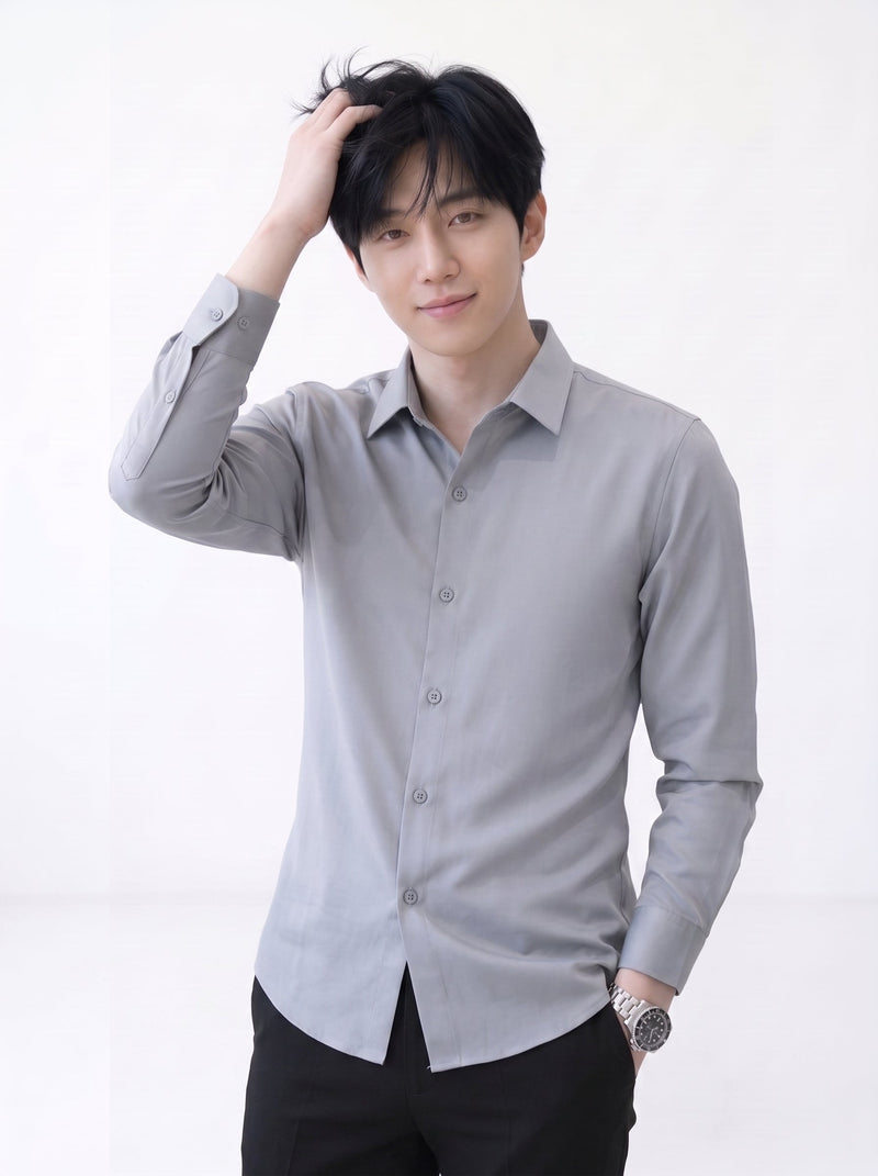 Ice Silk Long Sleeve Shirt