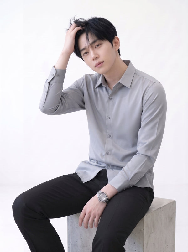 Ice Silk Long Sleeve Shirt