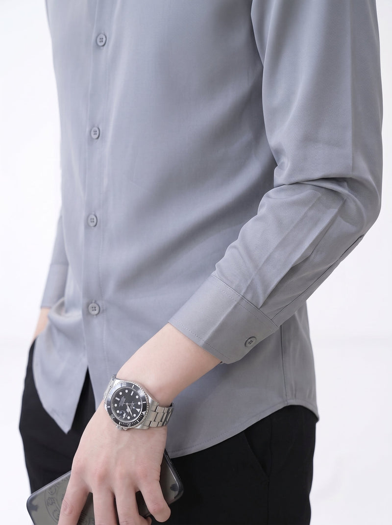 Ice Silk Long Sleeve Shirt