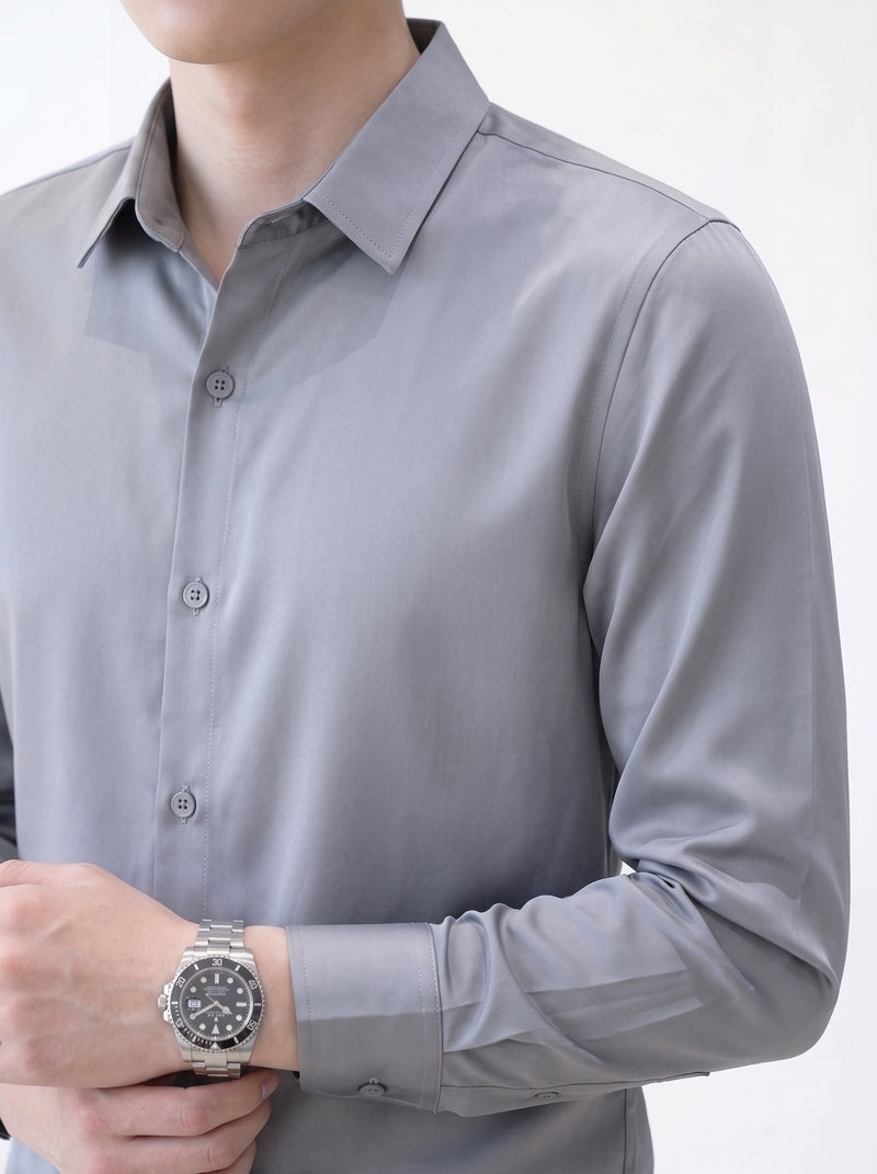 Ice Silk Long Sleeve Shirt