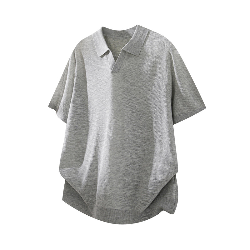 Mens Casual Short Sleeve Polo Shirt