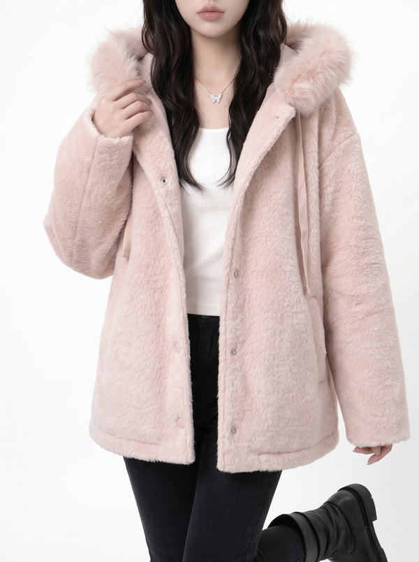Fur-Collar Winter Coat