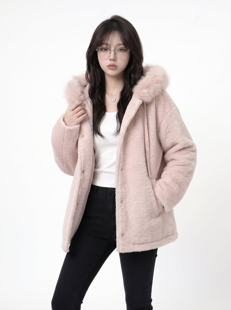 Fur-Collar Winter Coat