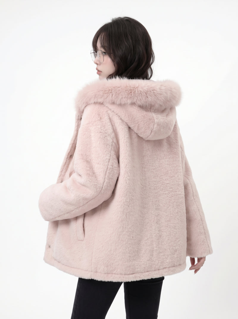 Fur-Collar Winter Coat