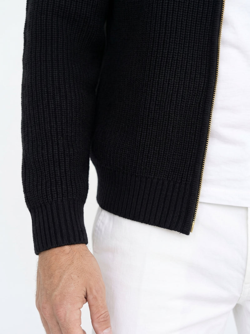 Hooded Knit Cardigan
