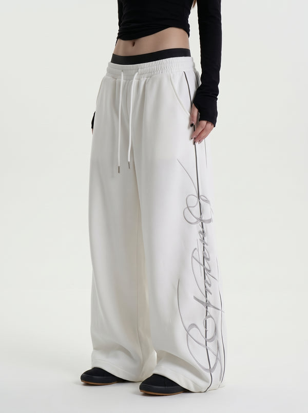 Wide-Leg Sweatpants