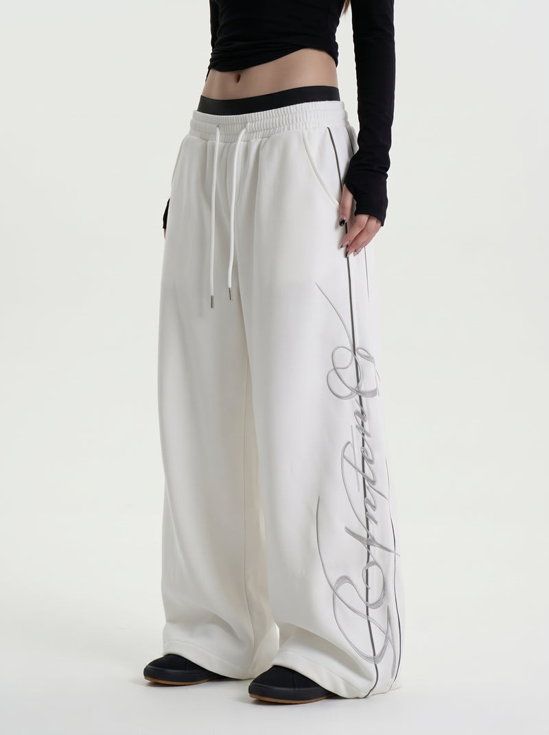 Wide-Leg Sweatpants