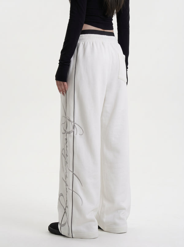 Wide-Leg Sweatpants