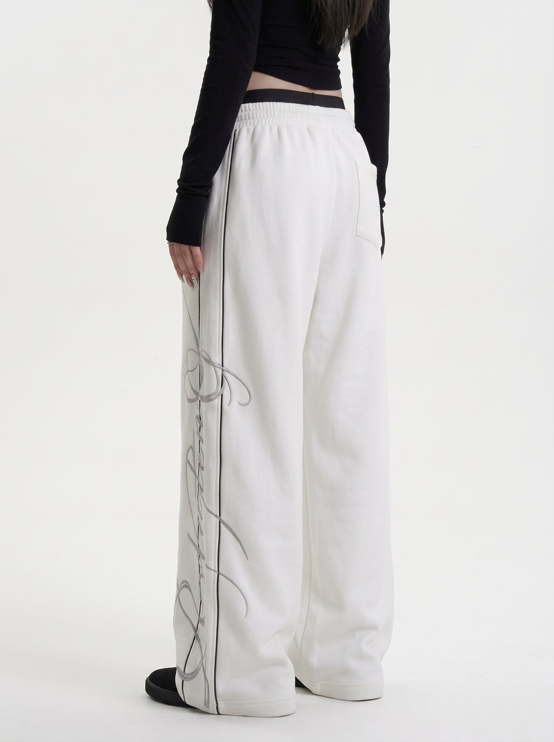 Wide-Leg Sweatpants