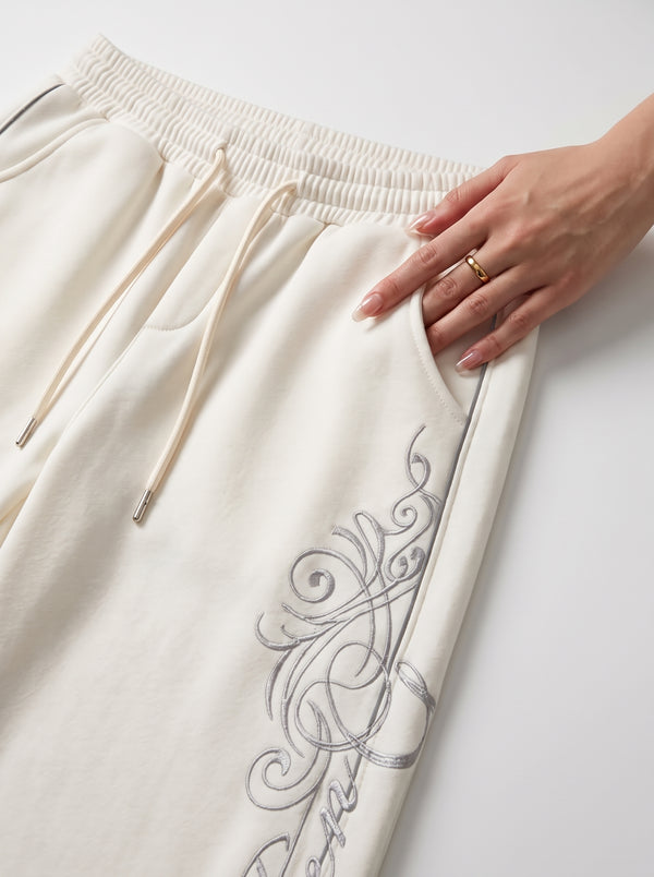 Wide-Leg Sweatpants
