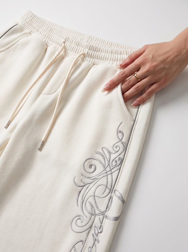Wide-Leg Sweatpants