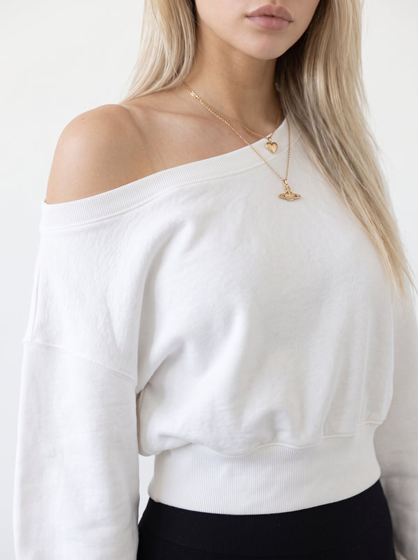 Off-Shoulder Knit Sweater