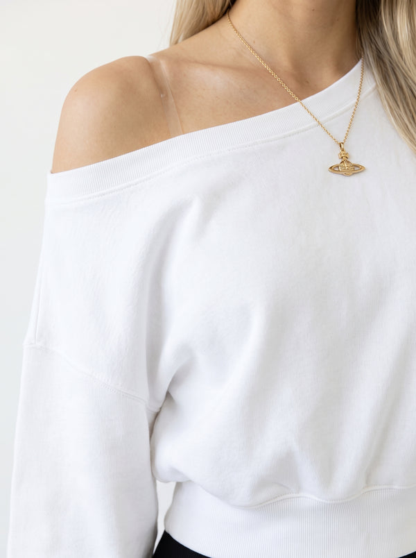 Off-Shoulder Knit Sweater