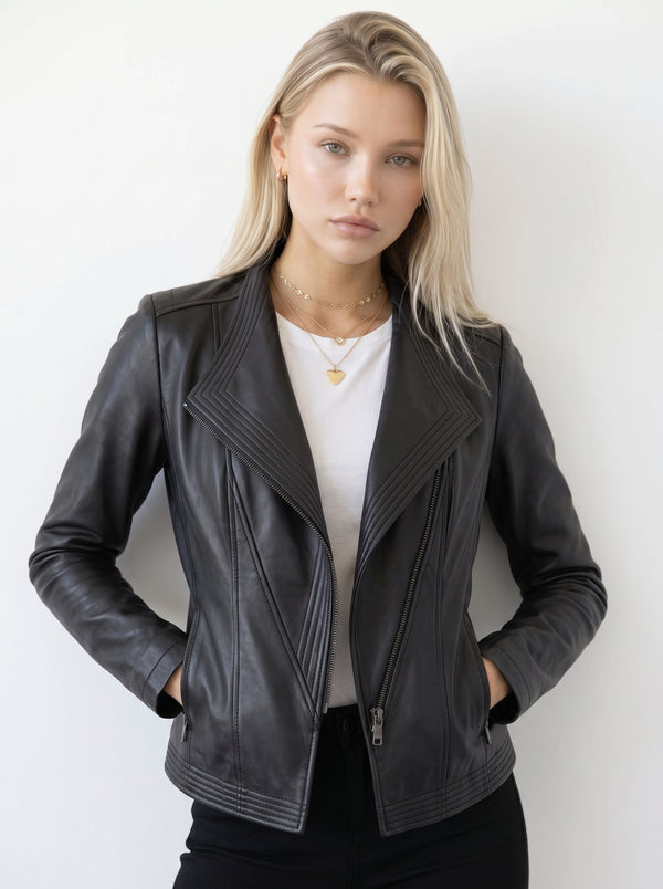 Slim-Fit Biker Jacket