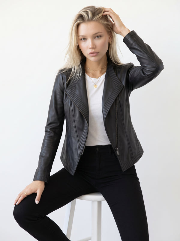 Slim-Fit Biker Jacket