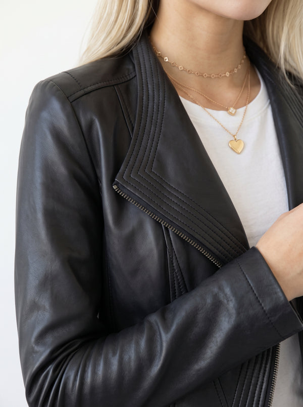Slim-Fit Biker Jacket