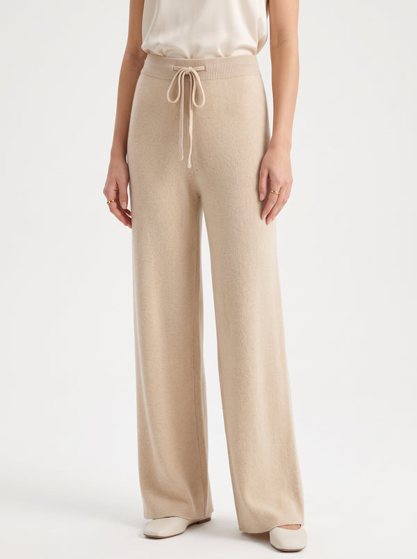 Wool Wide-Leg Trousers