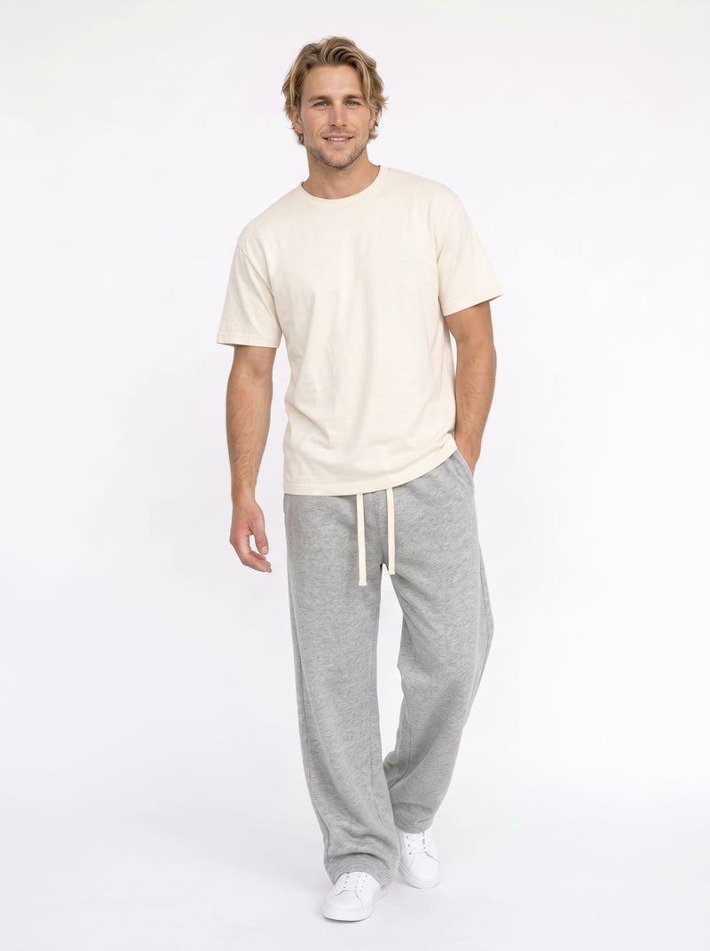 Wide-Leg Cotton Trousers