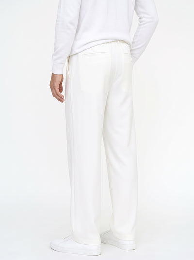 Silk-Blend Straight-Leg Trousers