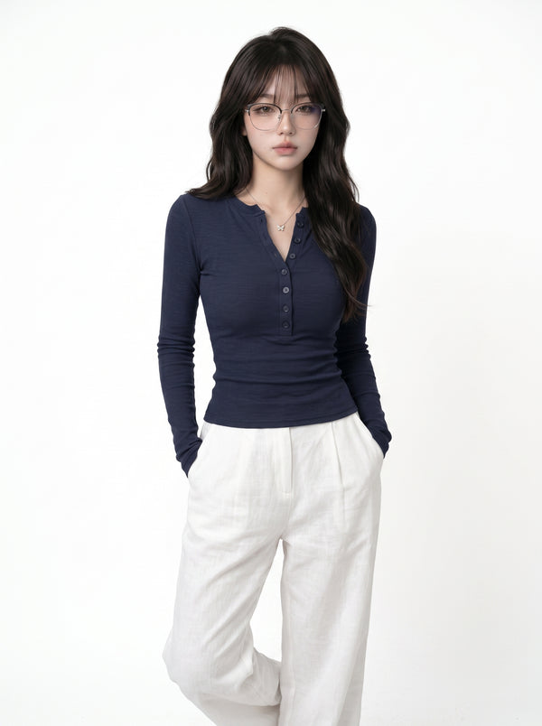 Button-Up Nursing Top
